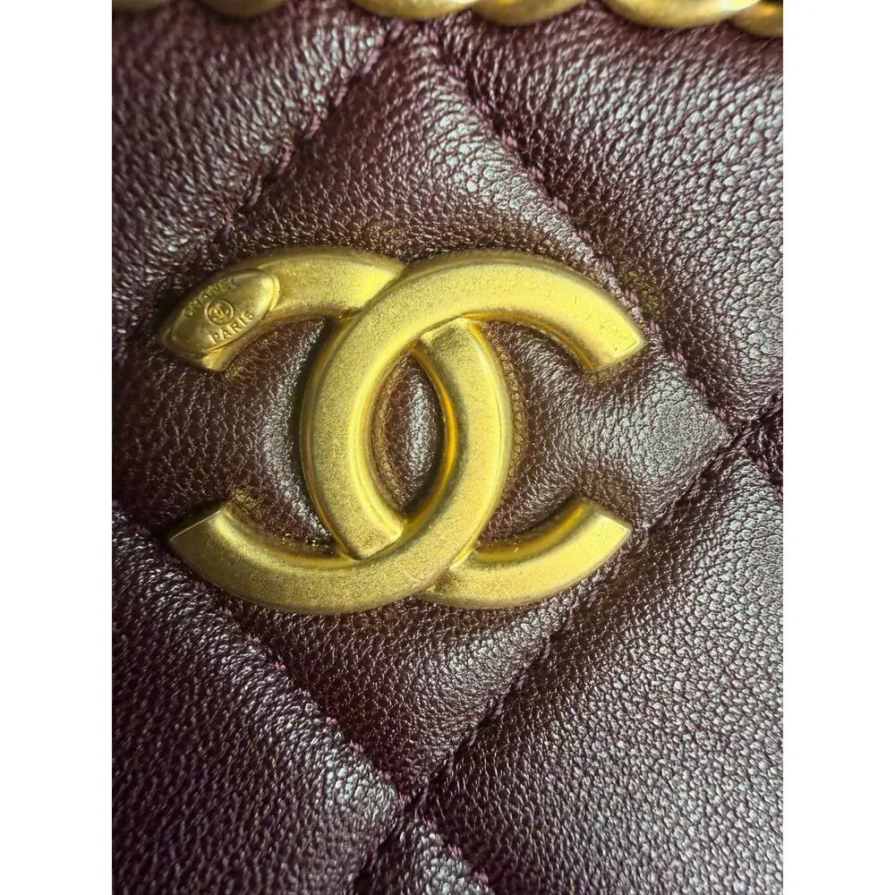 Chanel Small Camera Case in Burgundy